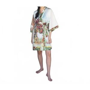 NEW FRINGE SCARVES kimono robe in haute horse